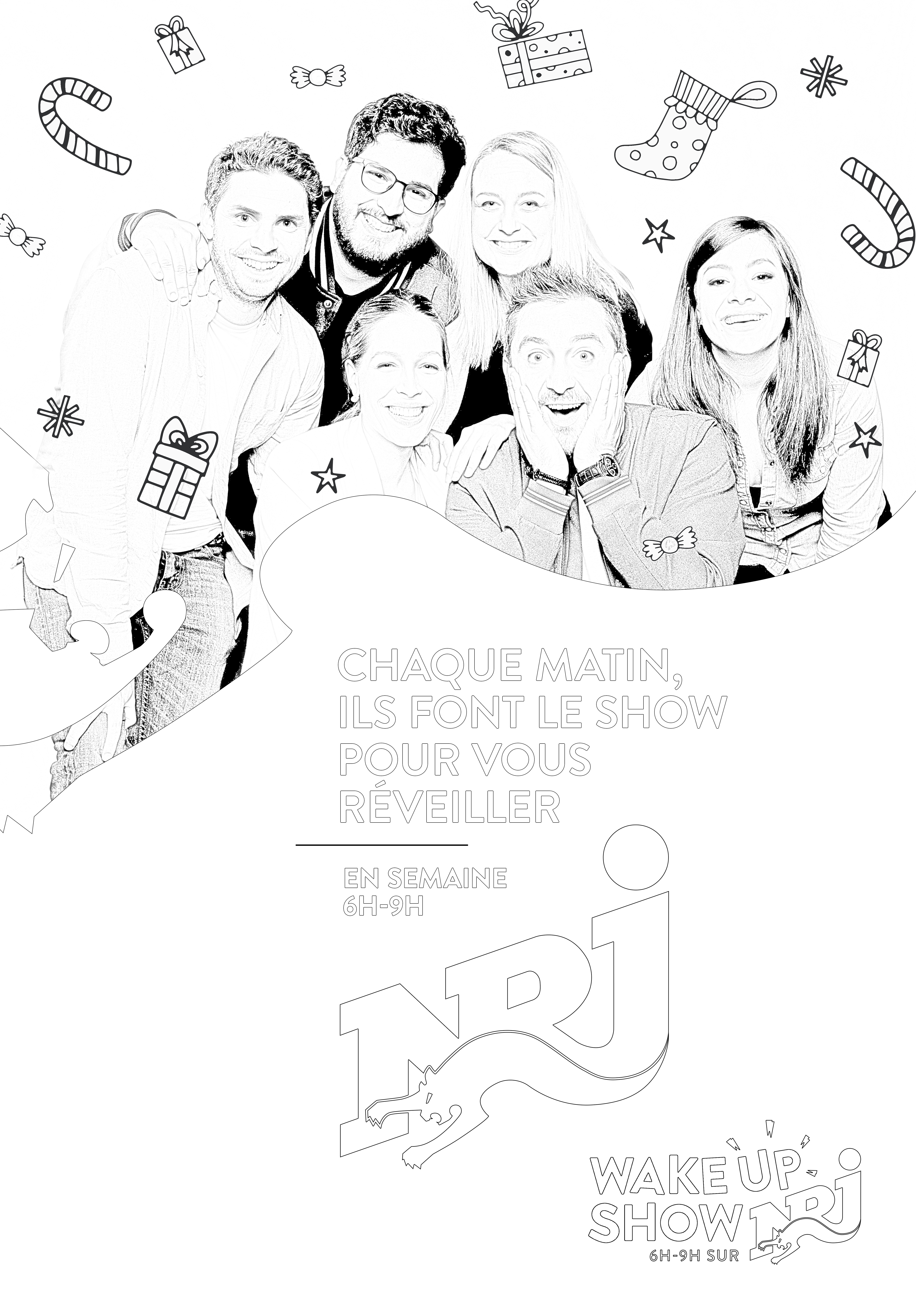 Coloriage Wake Up show