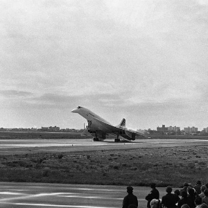 Premier atterrissage du Concorde à New York.