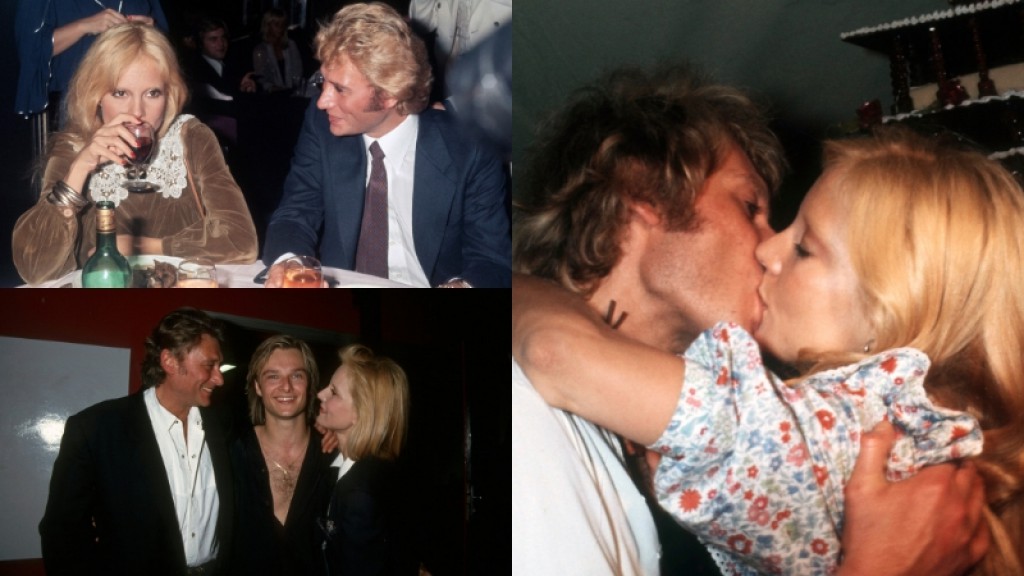 portrait de johnny hallyday et sylvie vartan