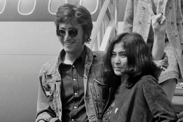 Le portrait de John Lennon, leader des Beatles