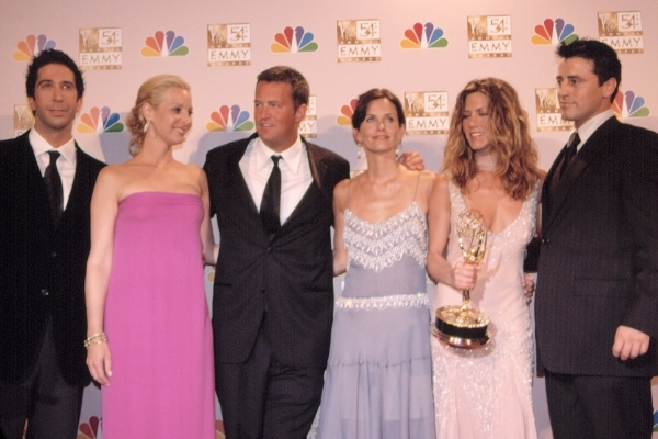Le casting de Friends aux Emmy Awards en 2002