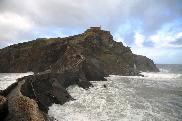 Château sur la mer en Espagne