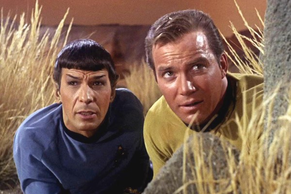 william Shatner et spock dans Star Trek