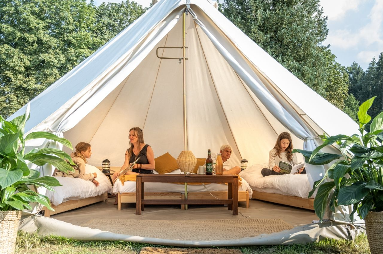 glamping grottes de han