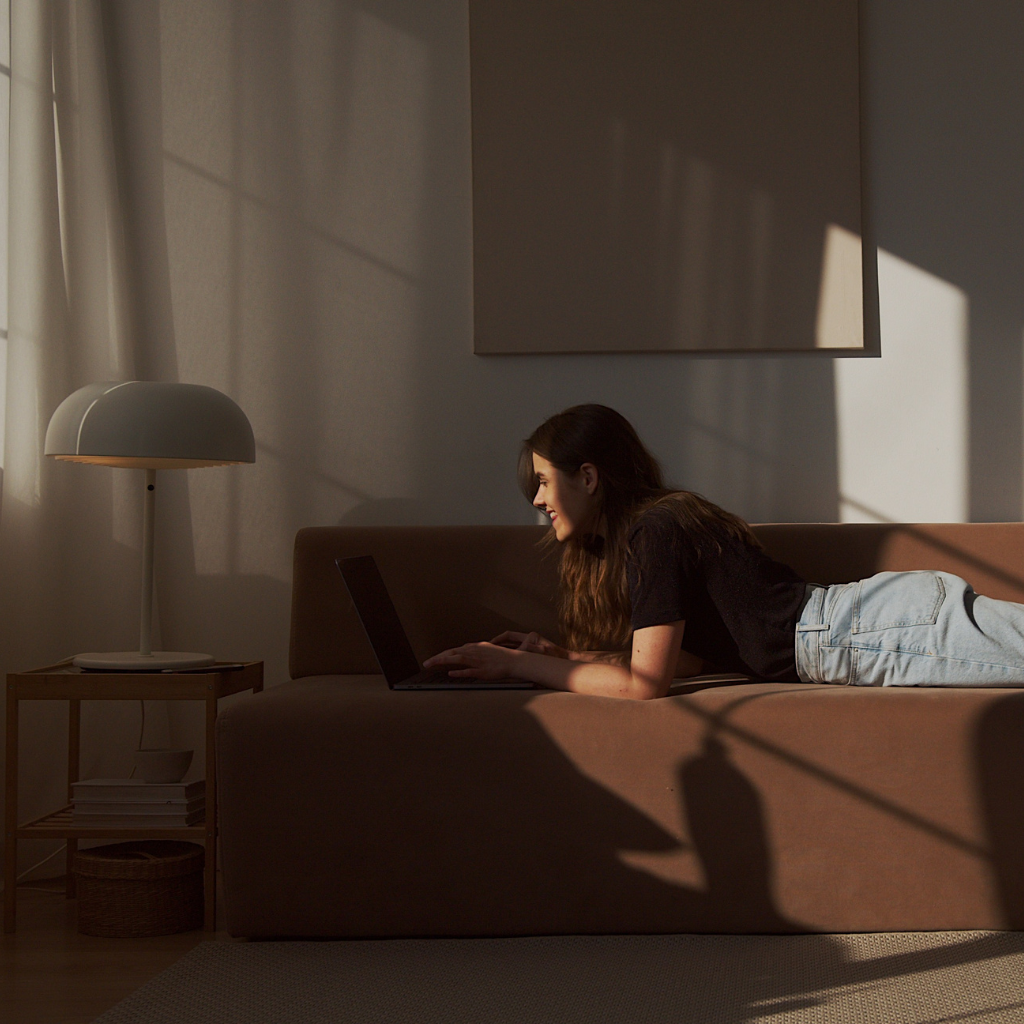 Femme qui chill