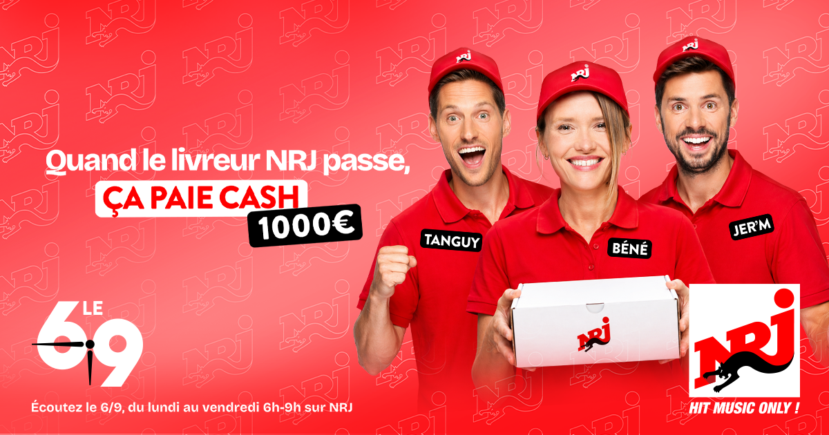 Le livreur NRJ vous offre 1000 euros