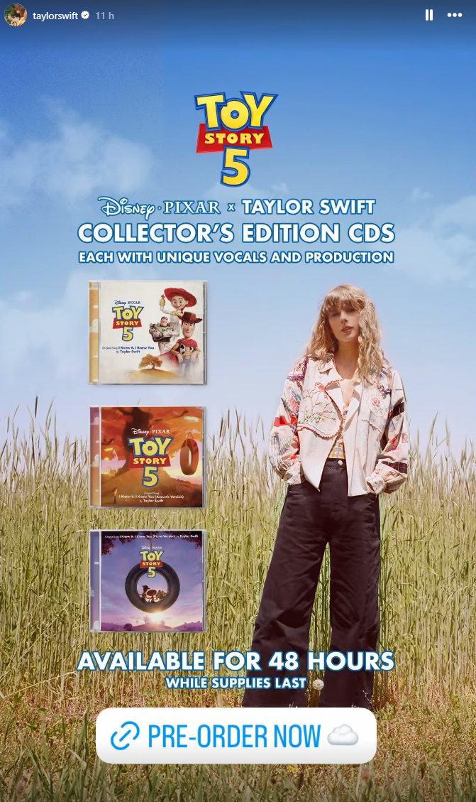 Taylor Swift Toy Story 5