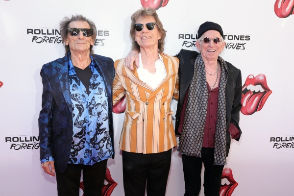 The Rolling Stones lors de l'évènement de lancement de leur nouvel album, "Foreign Tongues".